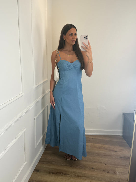 Elara Dress Denim