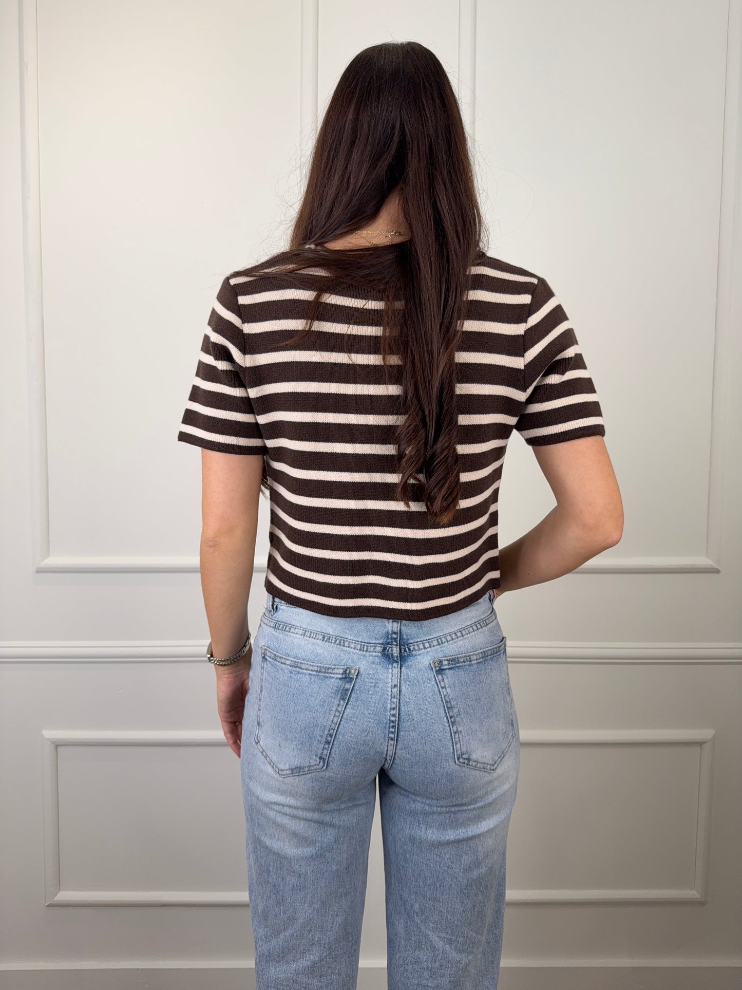 Isabella vest stripe