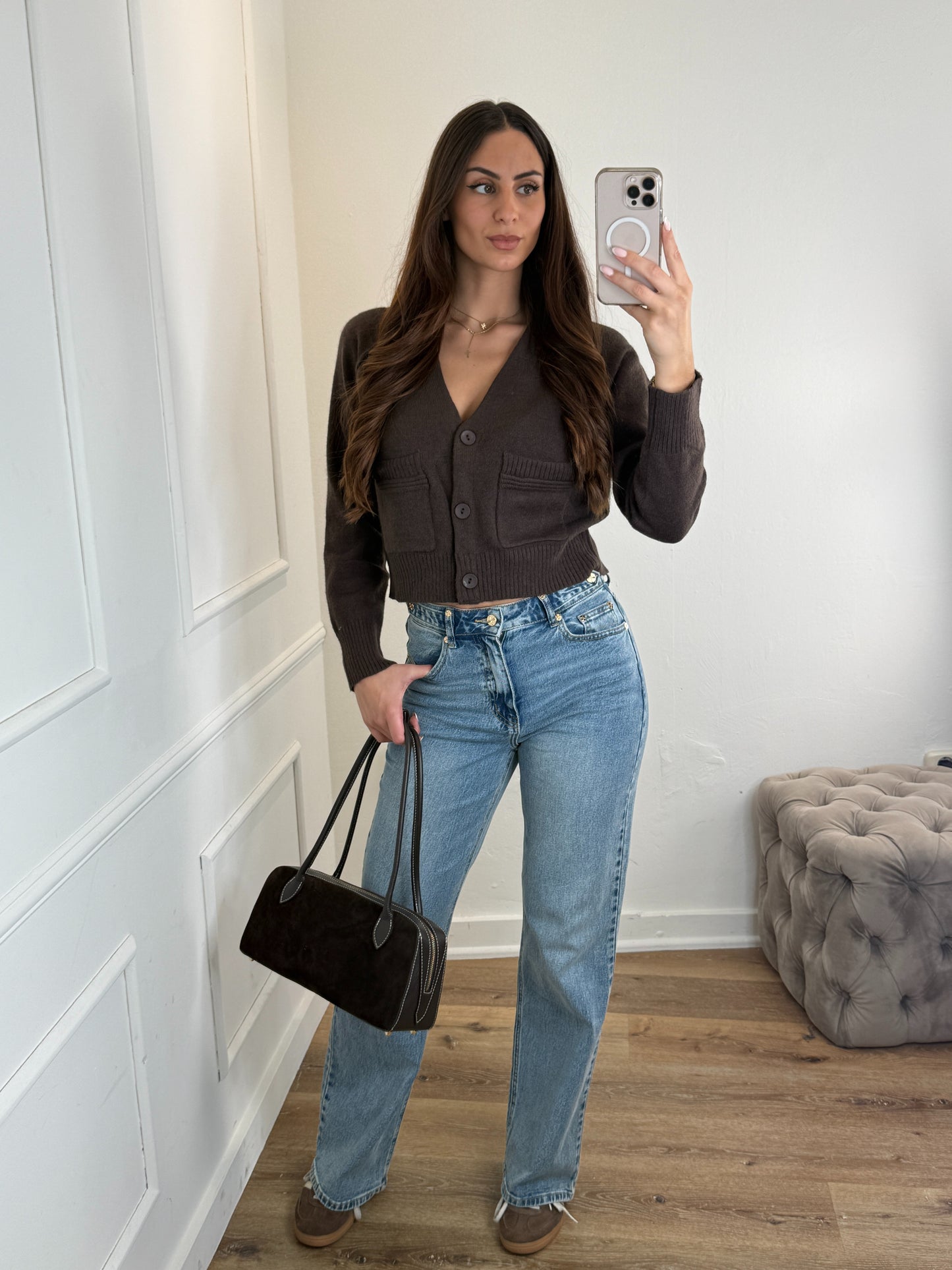 Margot trui coffee
