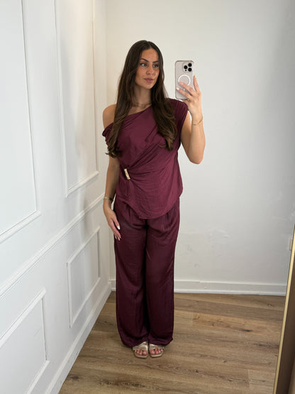 Robin Drapé Set - Burgundy