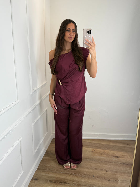 Robin Drapé Set - Burgundy