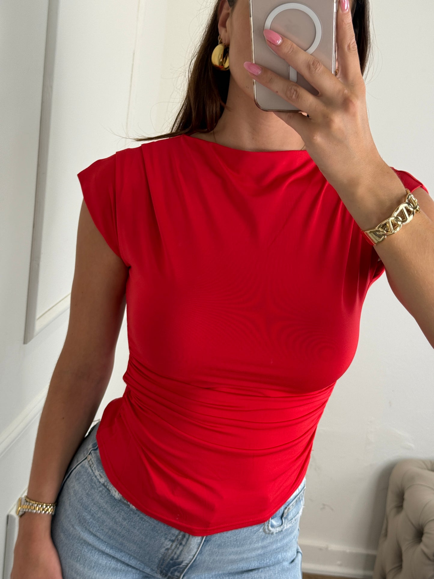 Noor Top Rood