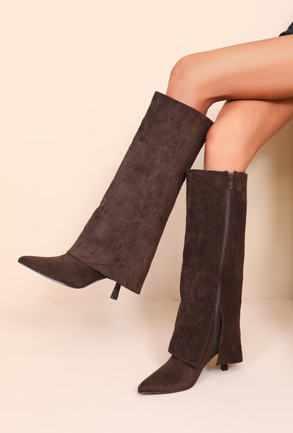 Janne laarzen suede bruin