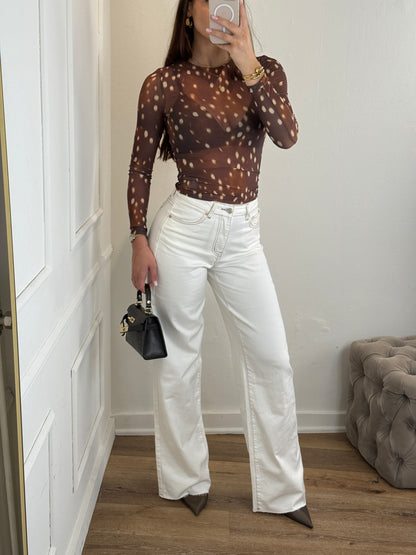 Everly Jeans Wit