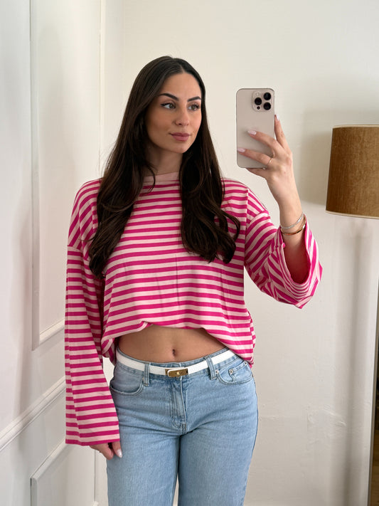 Katy long sleeve roze