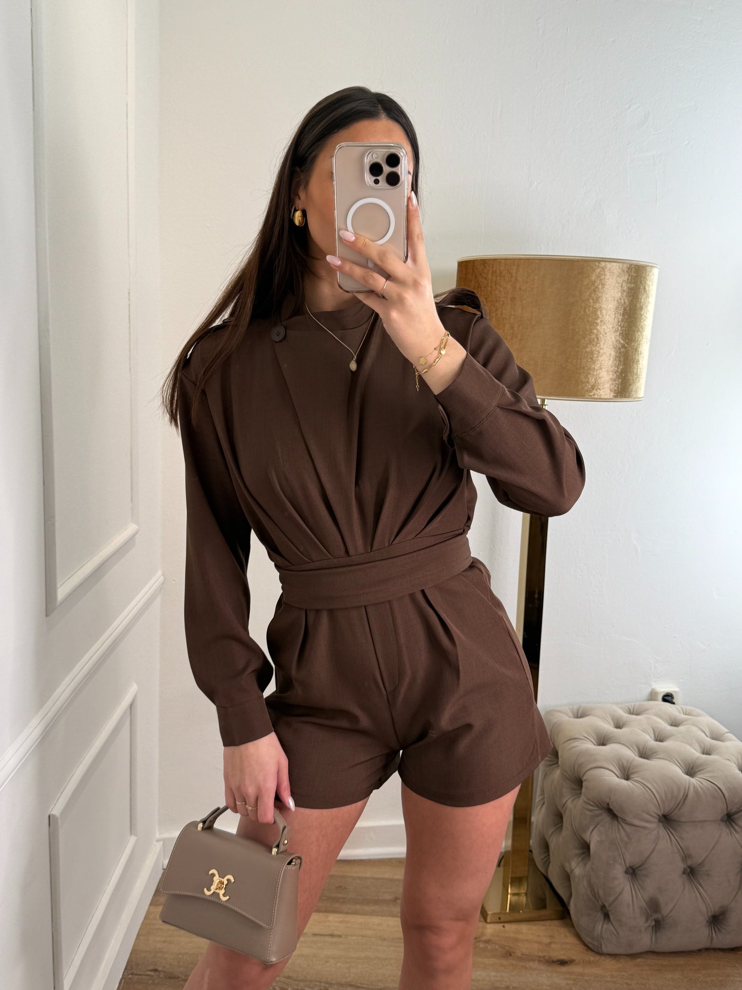 Tess jumpsuit bruin