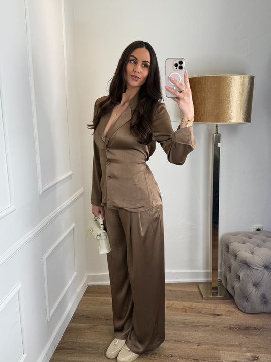 Satin luxe waist set