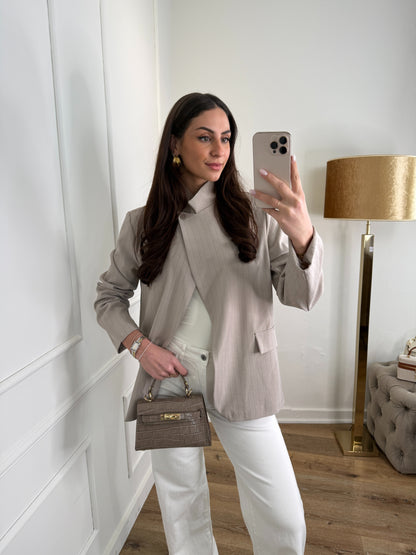 3 ways blazer - taupe