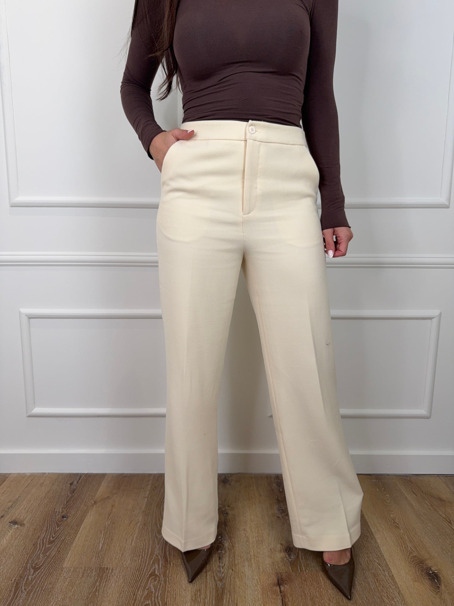 Zoe Pantalon Creme