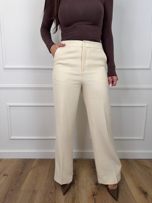 Zoe Pantalon Creme
