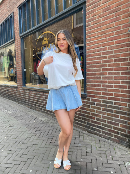 Katja short Spijkerstof