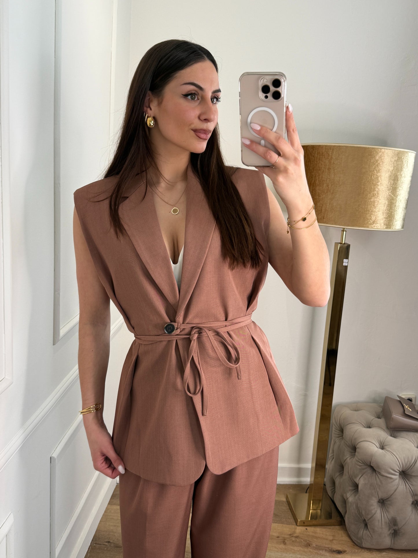 Senna gilet - rose