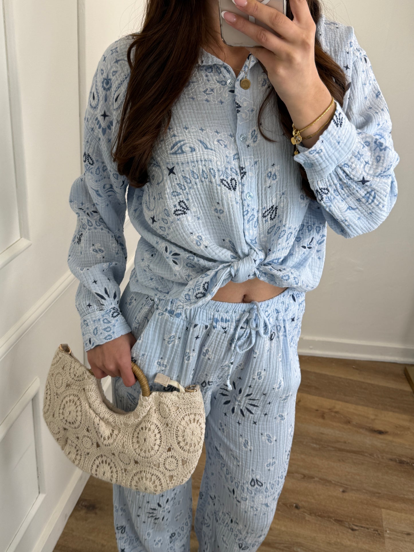Beachy set blauw