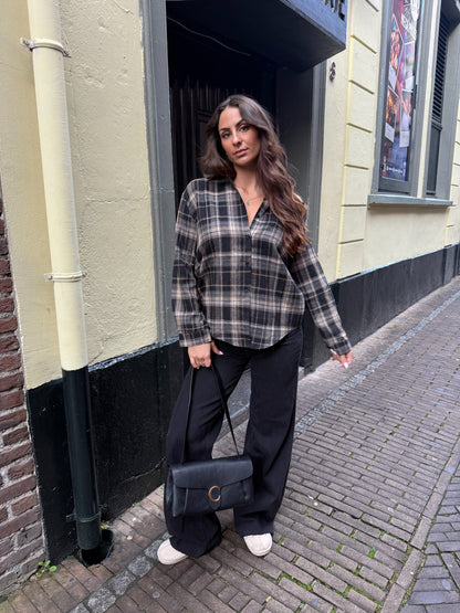 Lena Ruiten Blouse Bruin