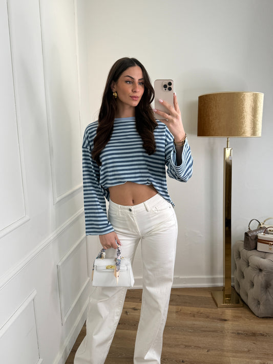 Katy long sleeve blauw