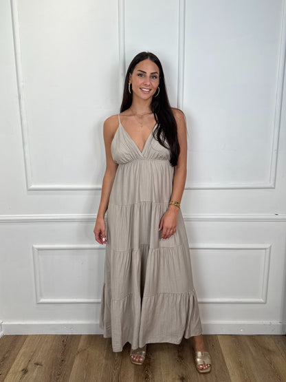 Fenna Jurk Beige