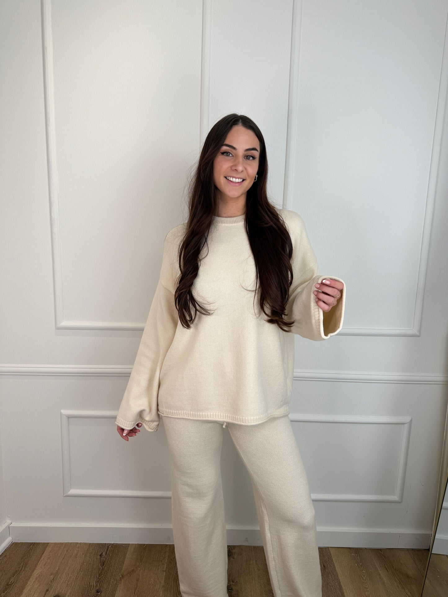 Luna knit trui beige