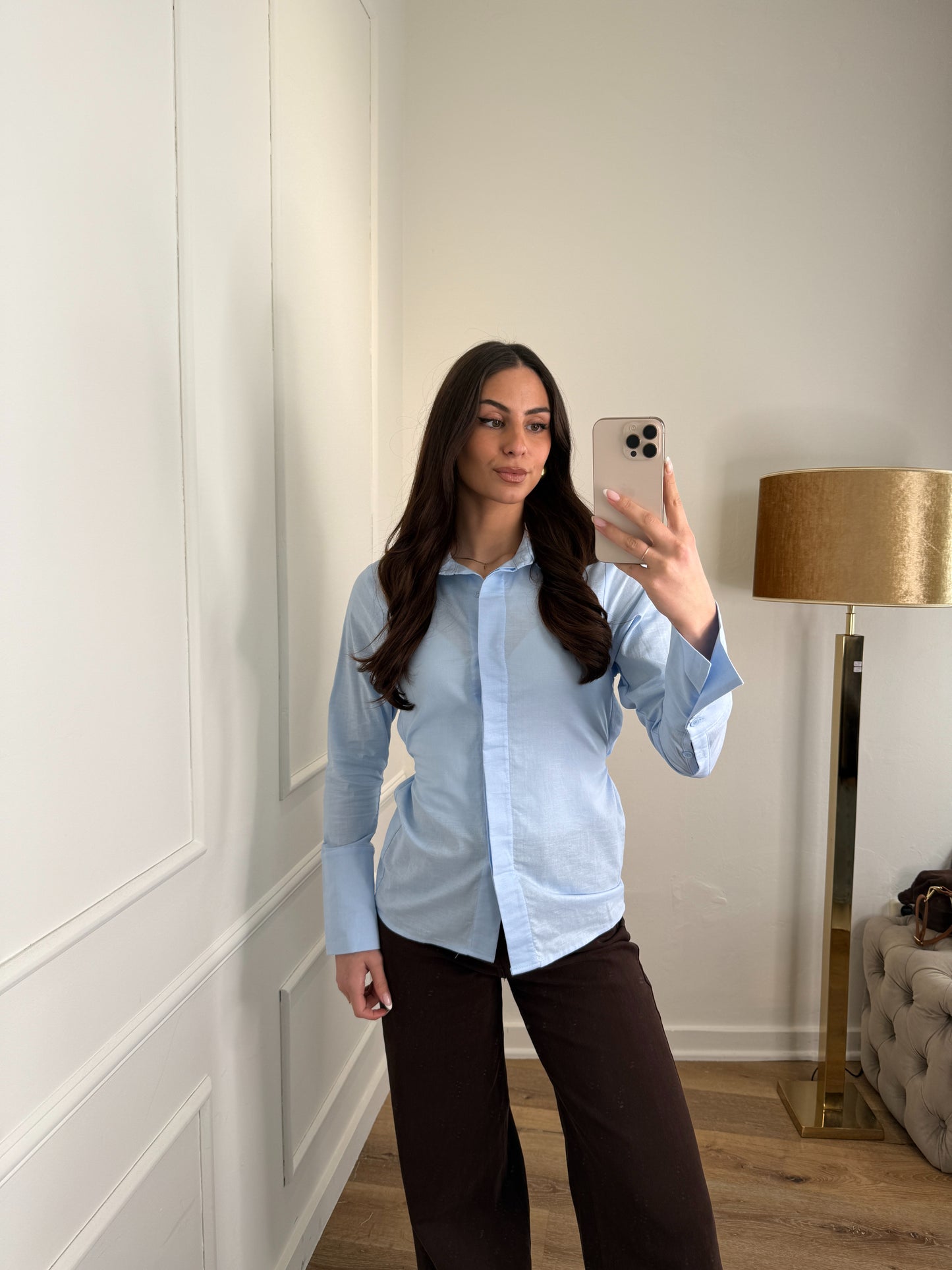 Waist Blouse - blauw