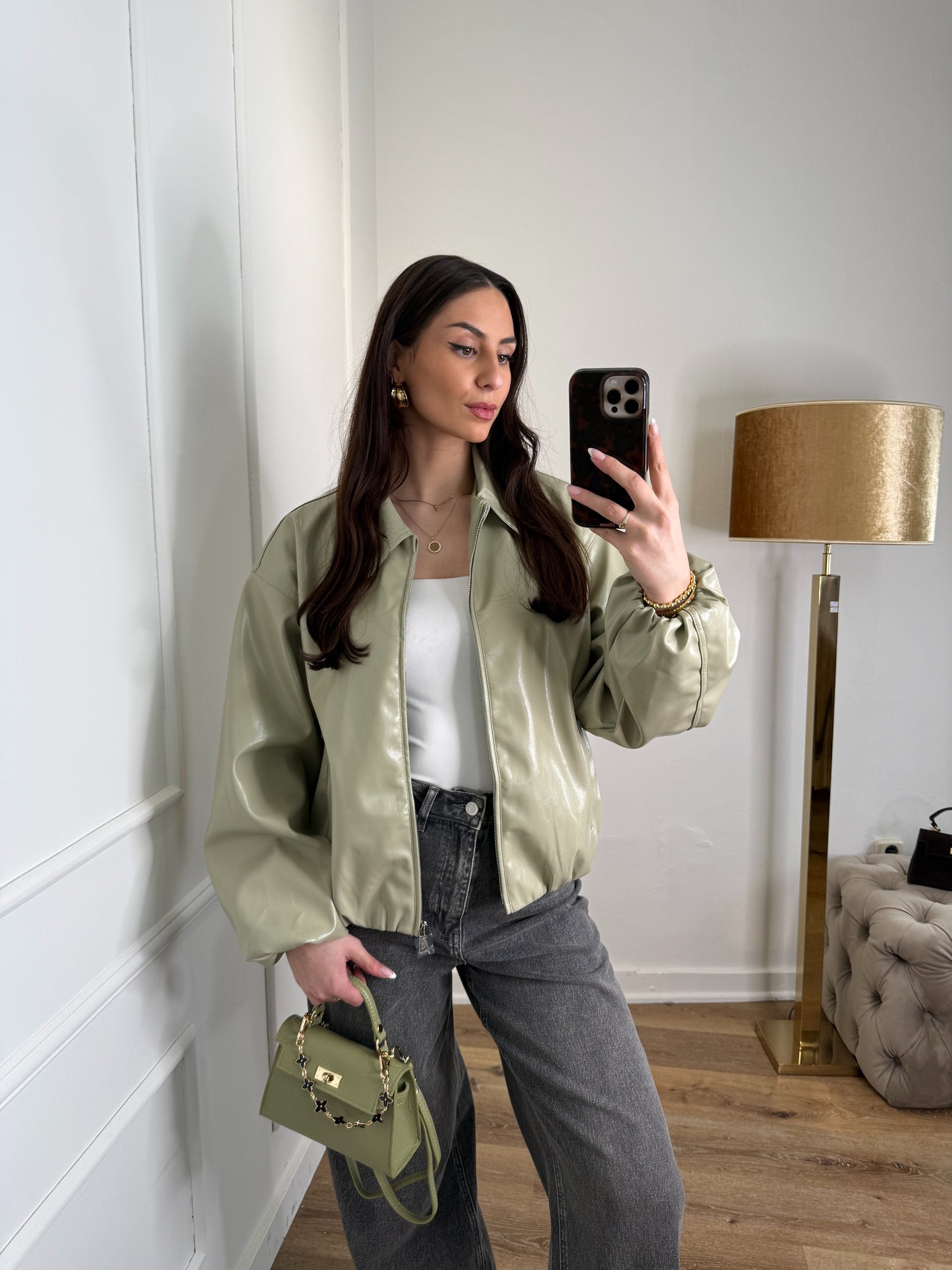 Shady bomber jacket - groen