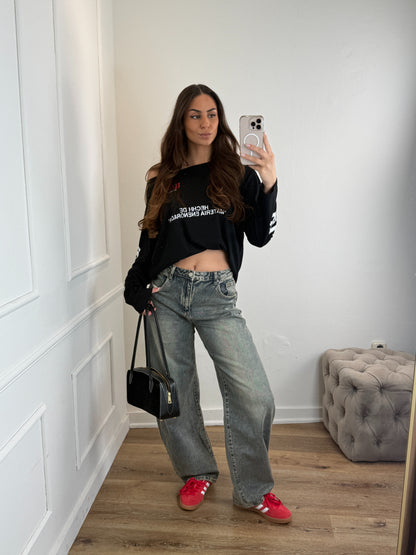 Beau barrel Jeans Washed Blue