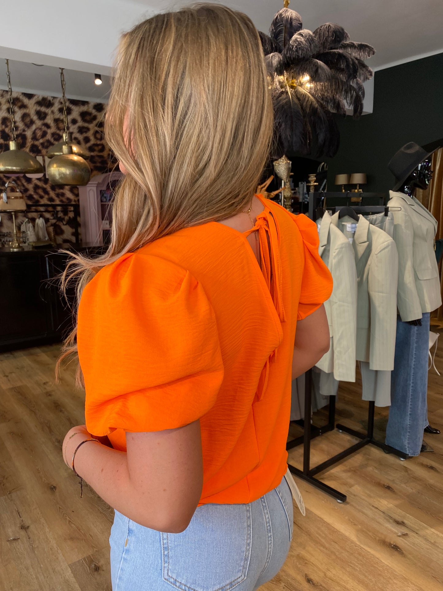 Ambika Shirt Strik Oranje