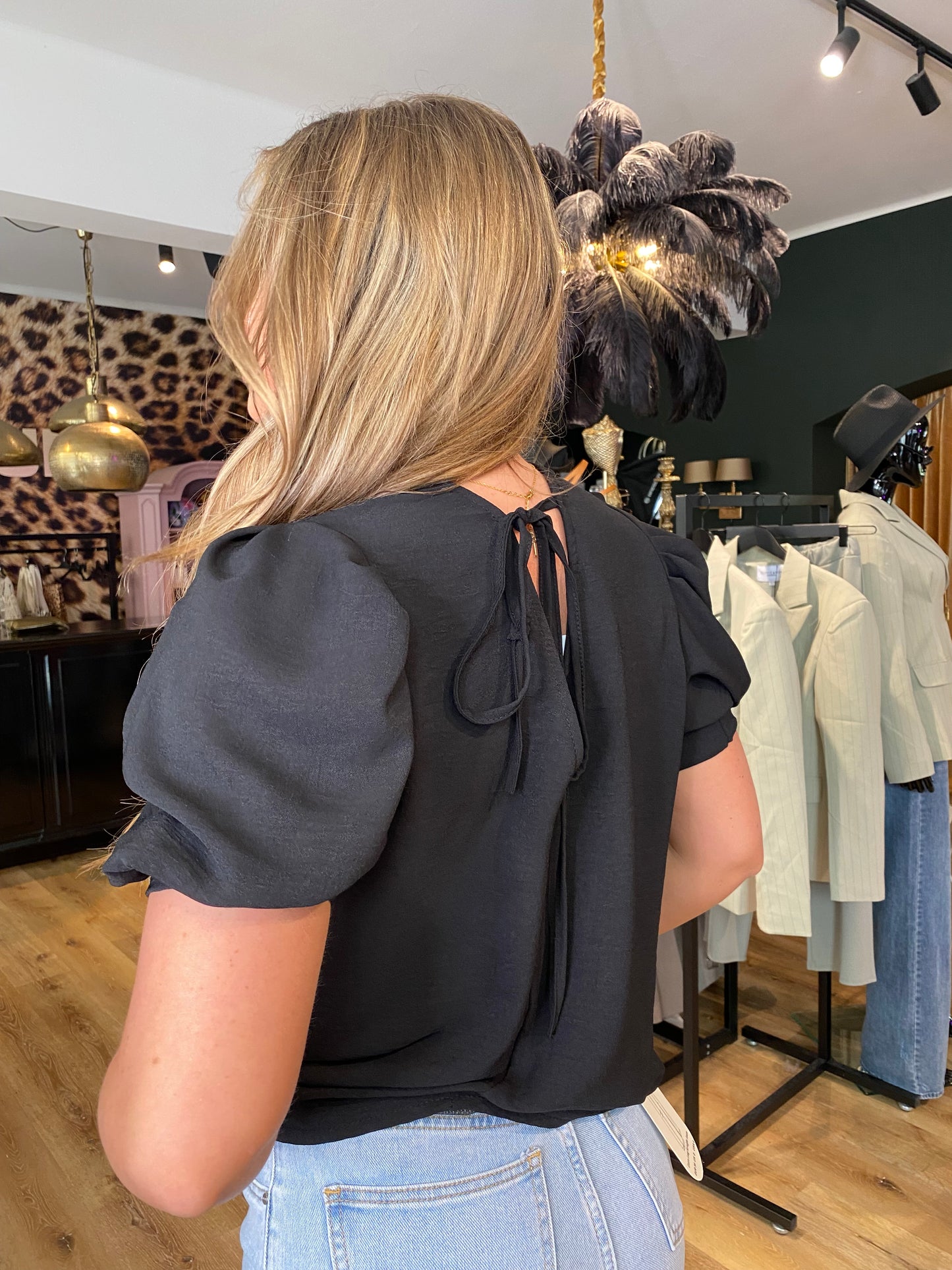 Ambika Shirt Strik Zwart