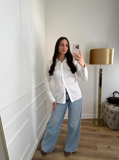 Waist Blouse structured - wit