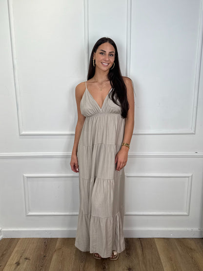 Fenna Jurk Beige