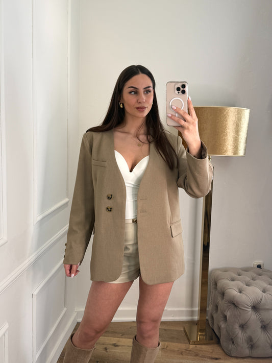 Madelief Short Taupe