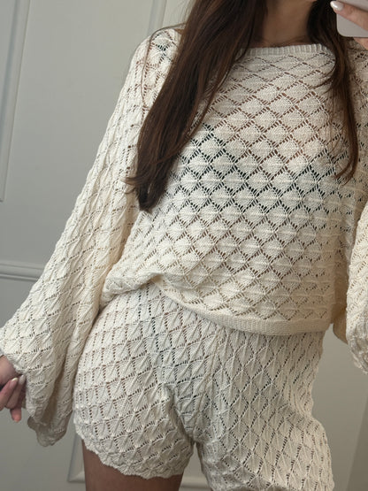 Ibiza Knit Set - Crème