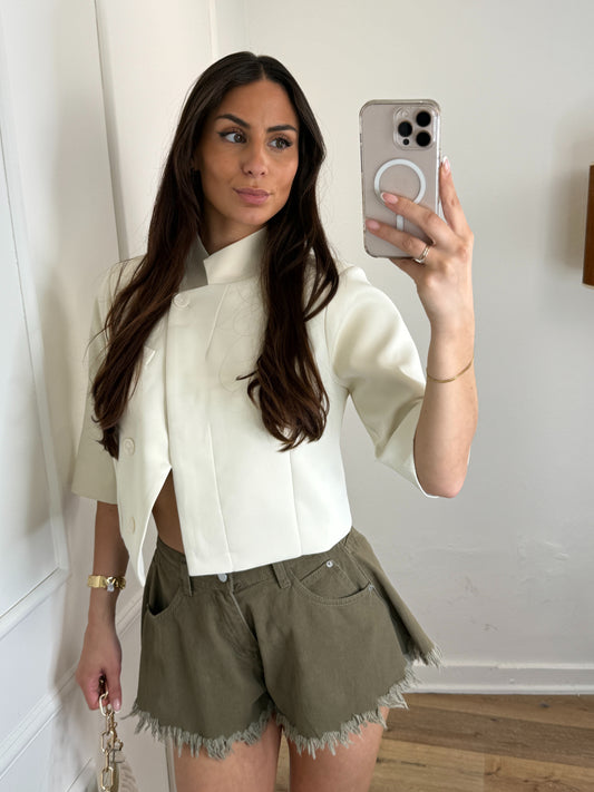 Sasha korte blazer creme