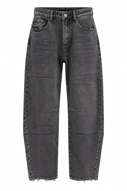 Lou Barrel Jeans Grey
