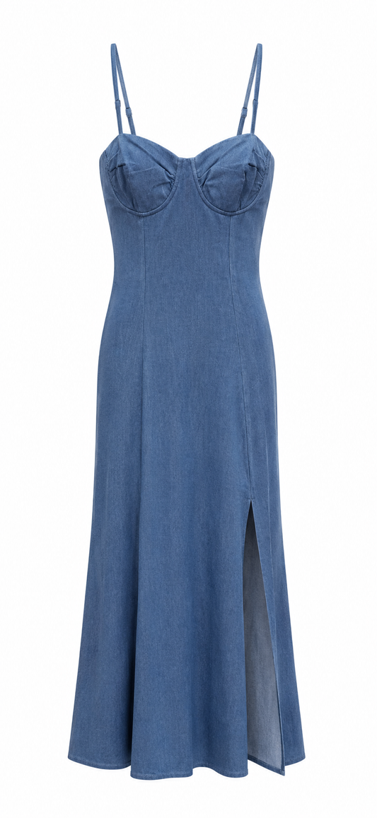 Elara Dress Denim