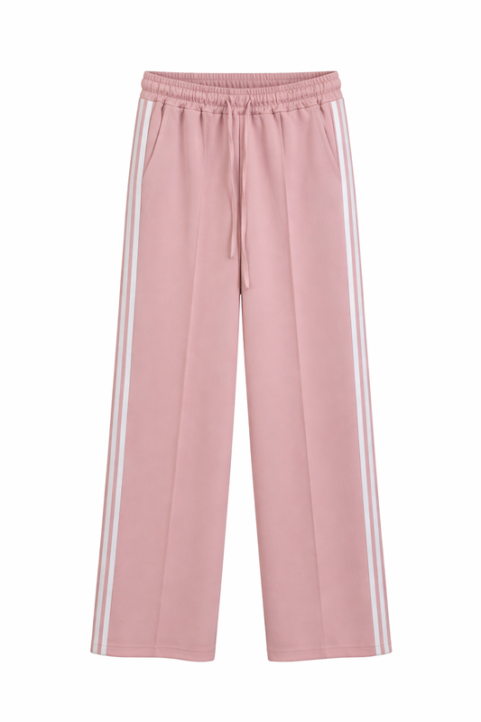 Broek met bies zijkant lang - roze