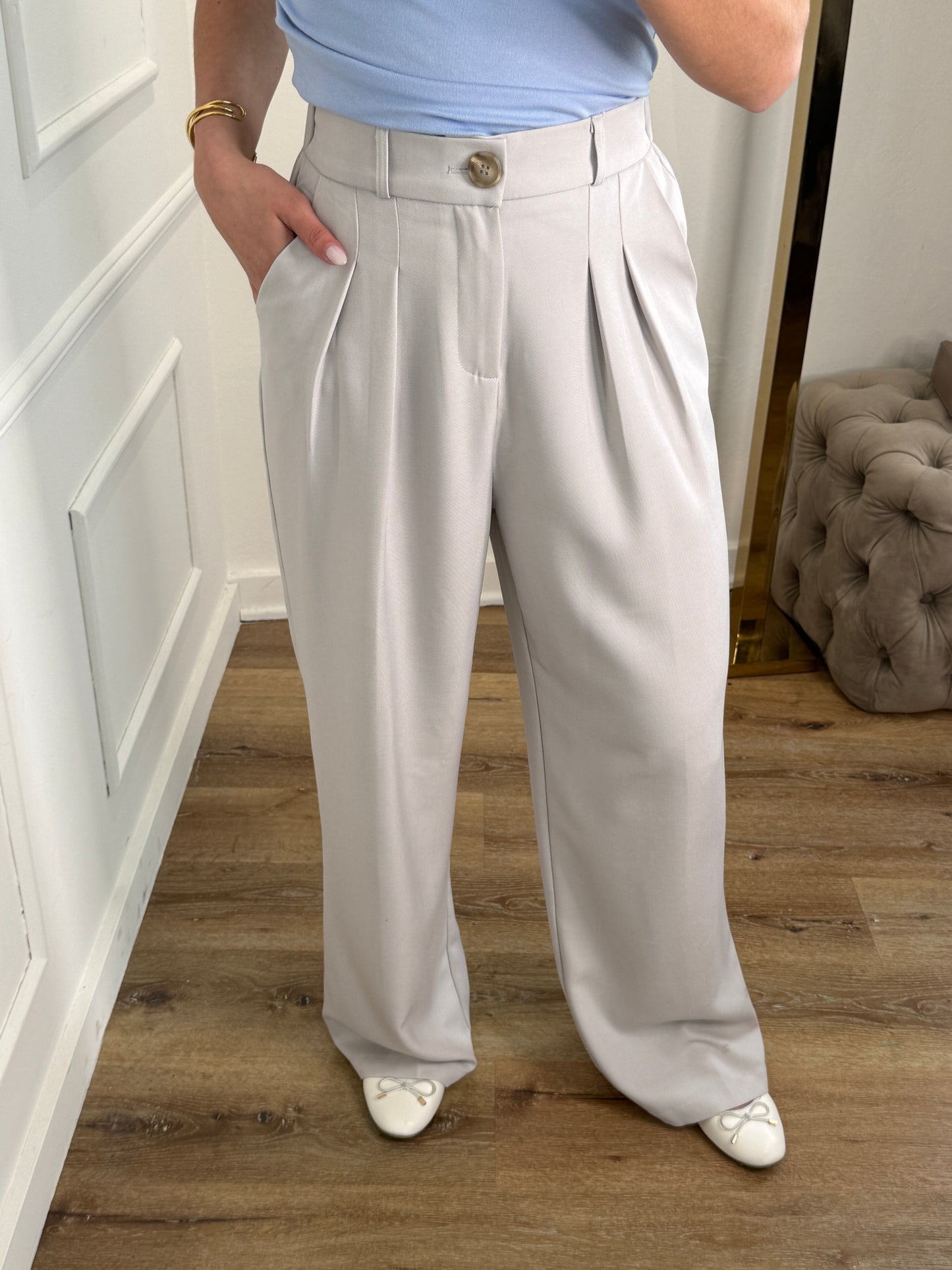 Senna pantalon - licht taupe