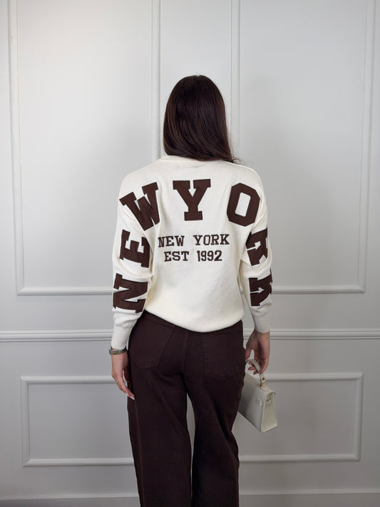 NYC trui beige