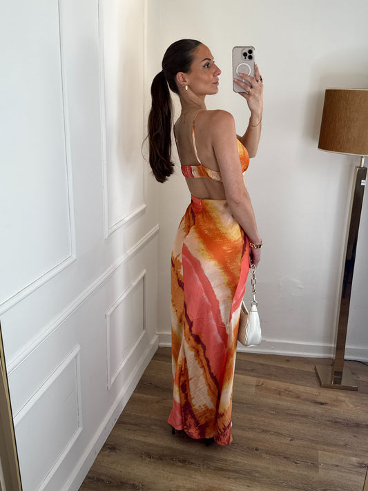 Lyana dress pink orange