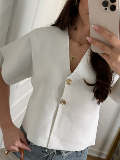Dounia top - wit