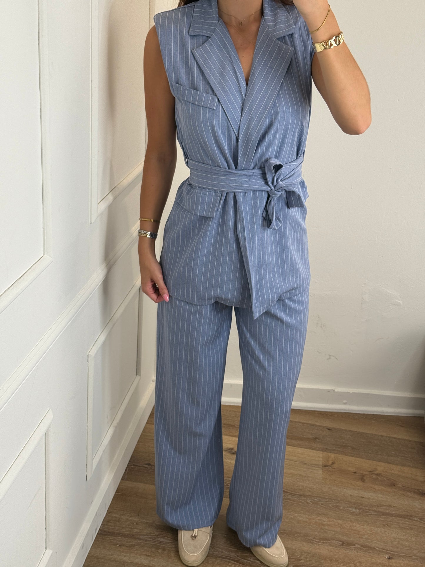 Stripe Set Blauw
