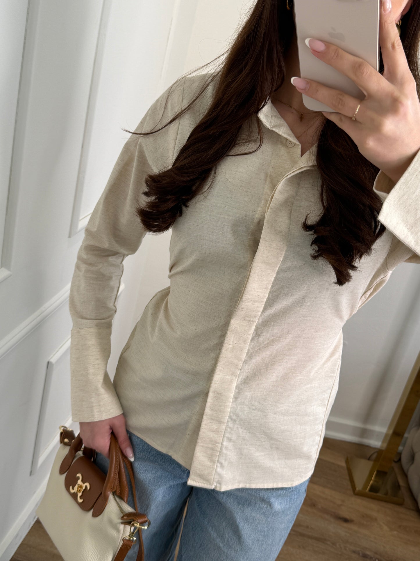 Waist Blouse - beige