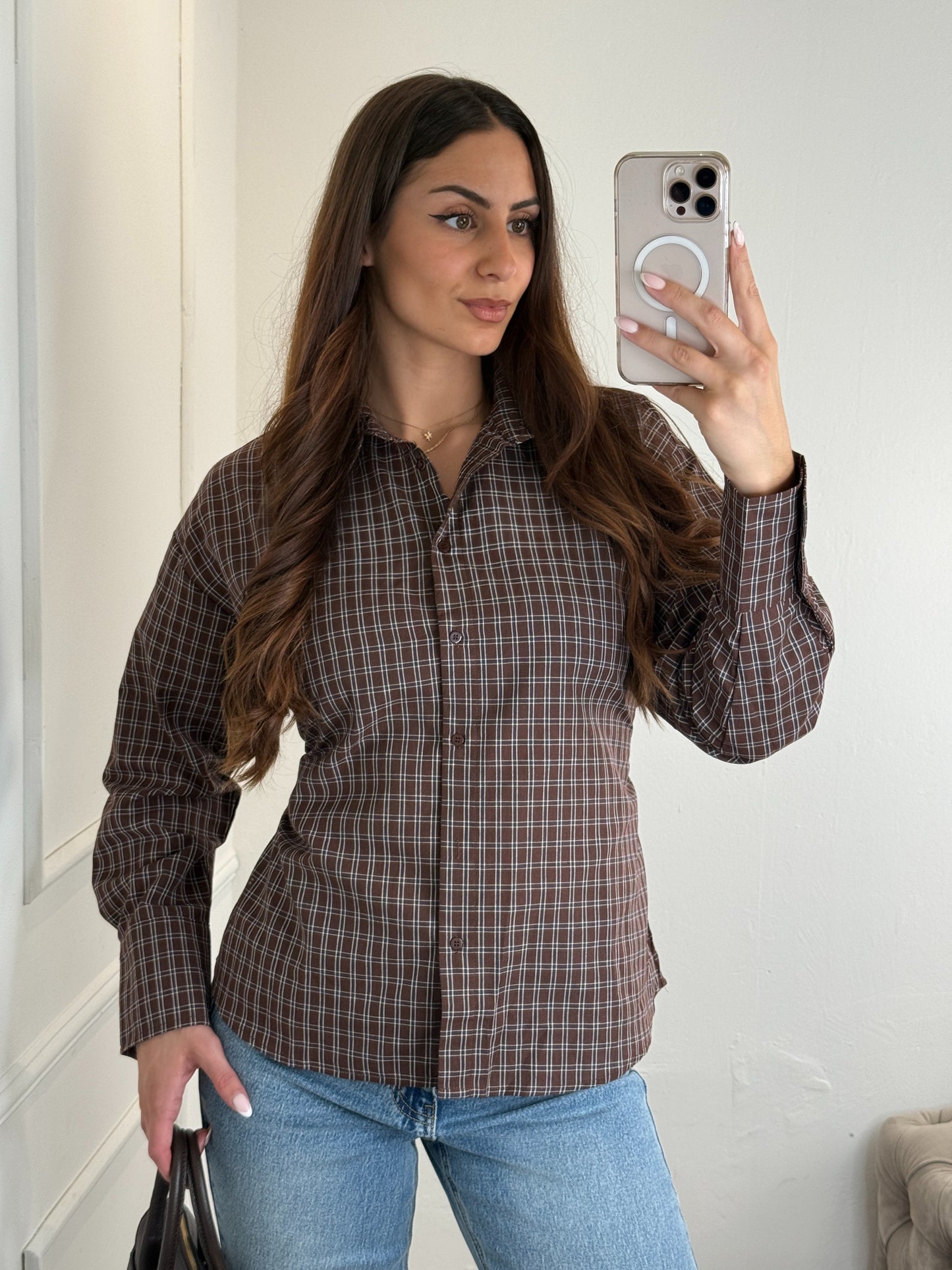 Juniper blouse coffee