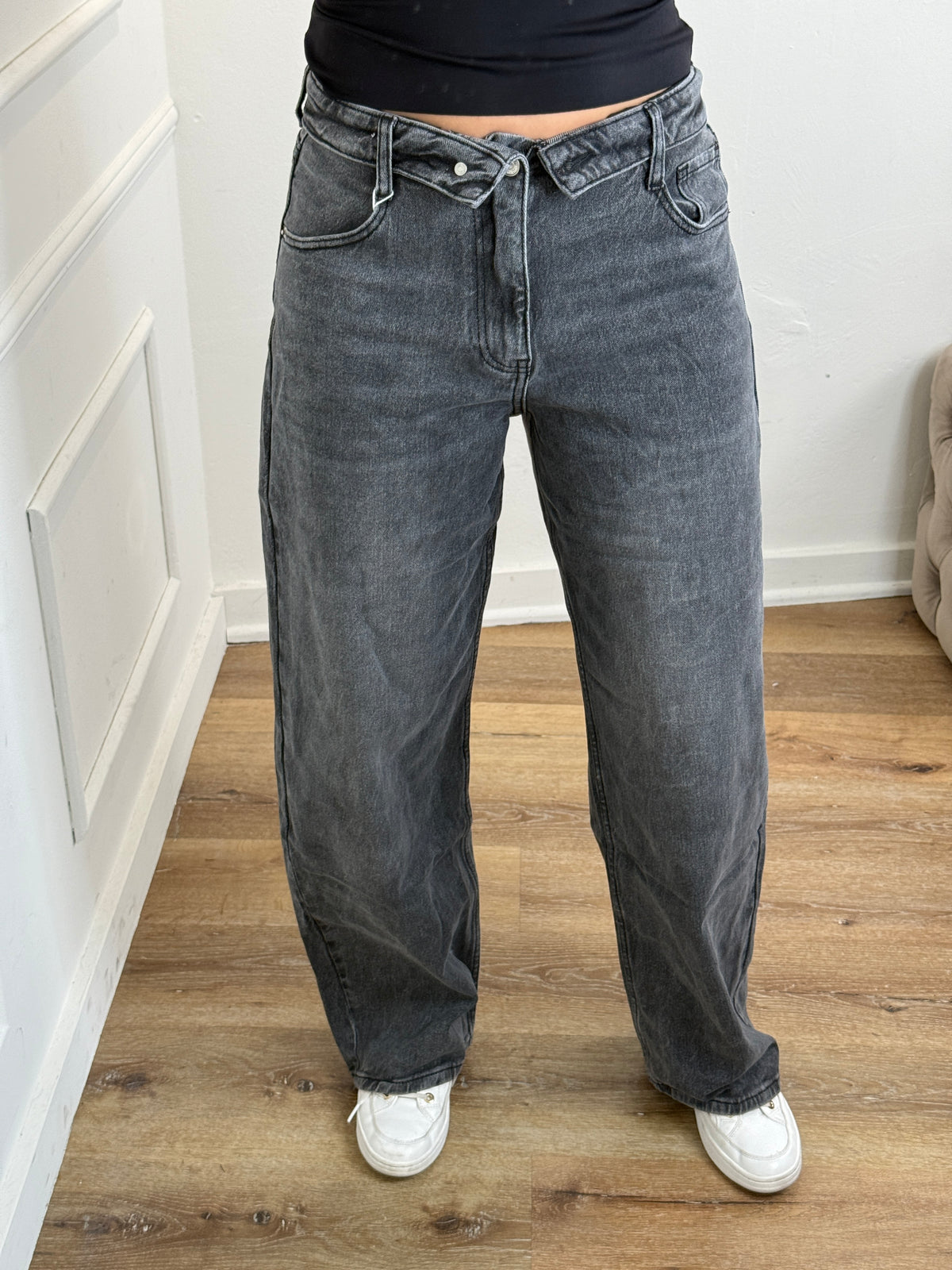 Fay Jeans Straight Grijs