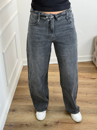 Fay Jeans Straight Grijs