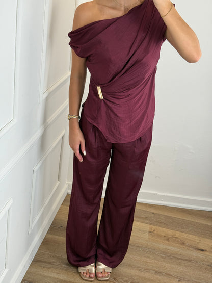Robin Drapé Set - Burgundy