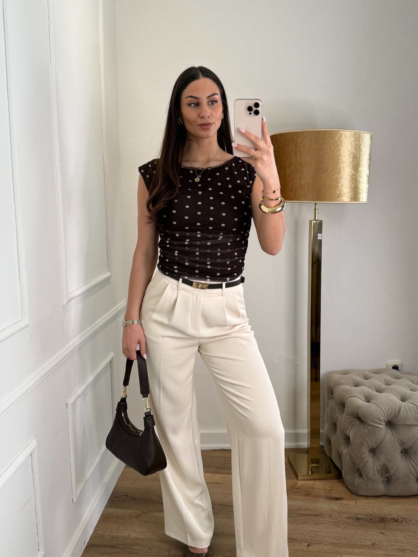 Julia top dots bruin