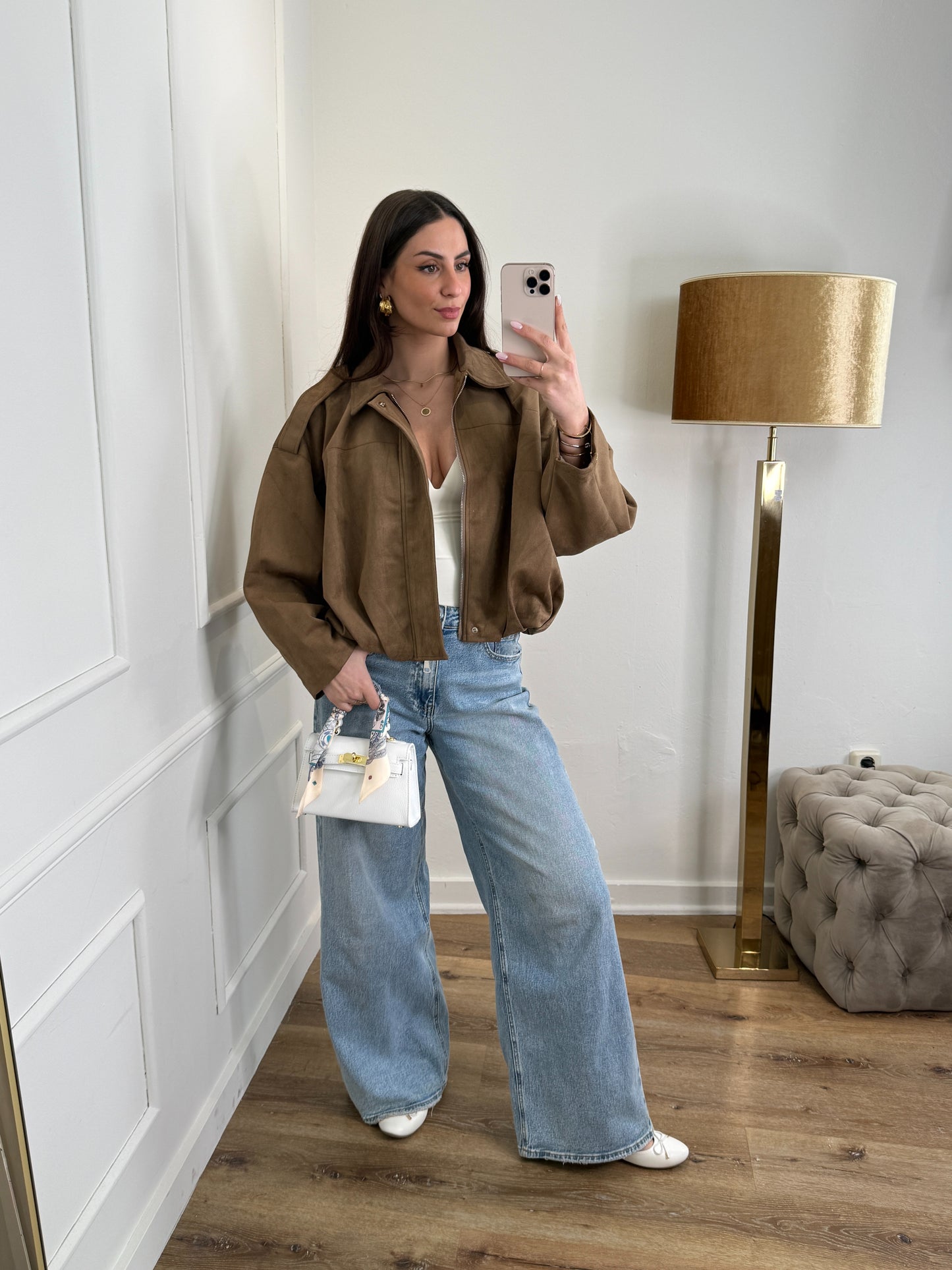 Cato Jas - camel suede