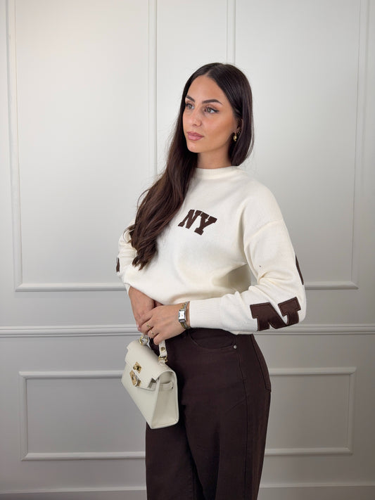NYC trui beige