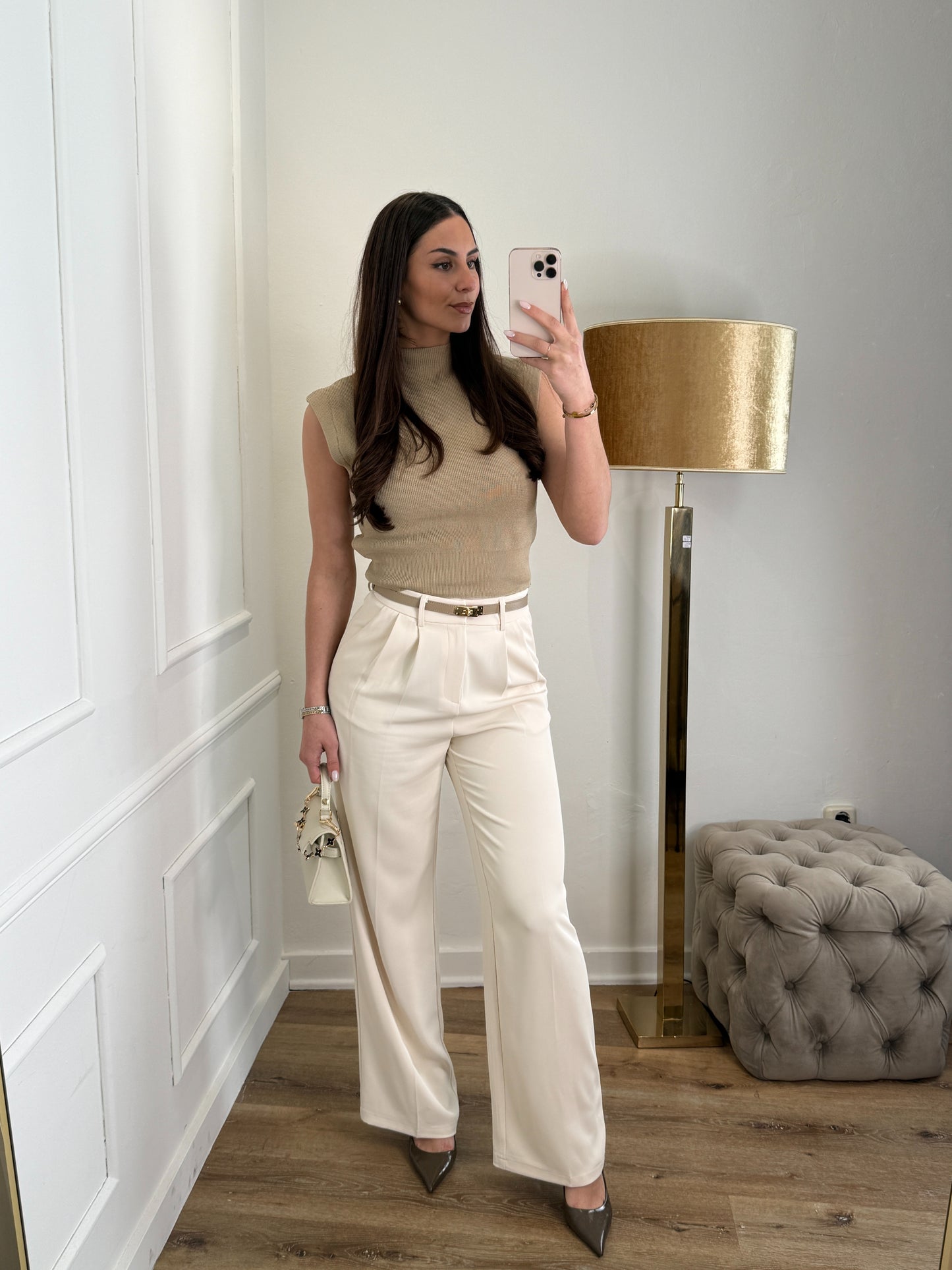 Beau pantalon beige