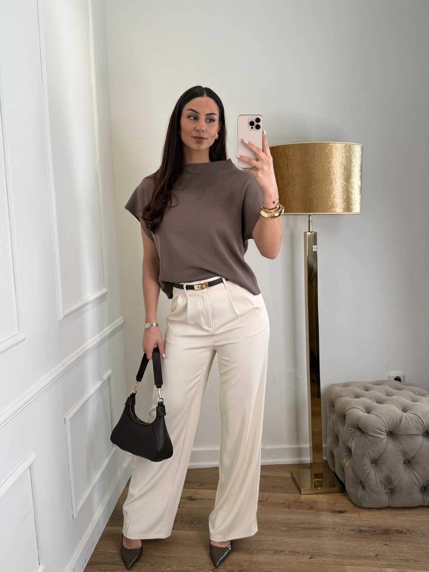 Isabella top taupe