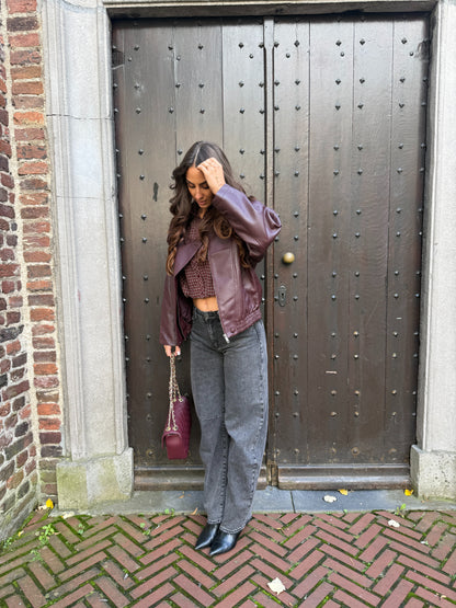 Juno Ruiten Blouse Wine